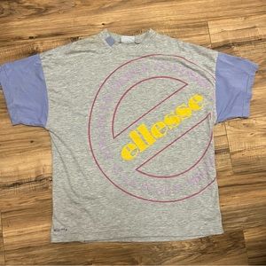 Vintage Ellesse Advanced Dance Academy Scala Milano Italy Tee Shirt Made in USA